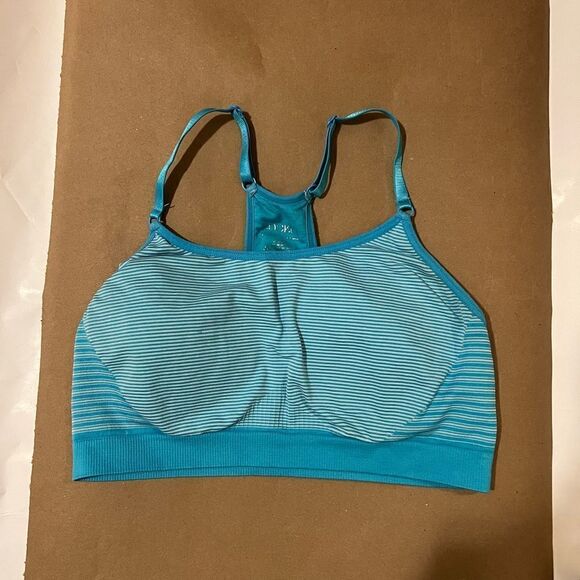 Jockey Blue Bralette Adjustable Sports Bra size L - Picture 1 of 3